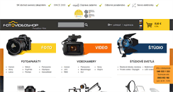 Desktop Screenshot of fotovideoshop.sk